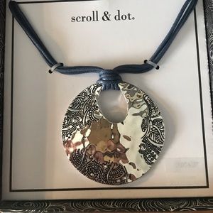Scroll and Dot necklace